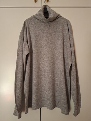 Men's grey turtleneck sweater, XL