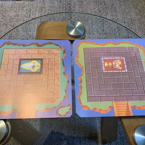 Castles and Besiegers battlefields like new, 2 boards