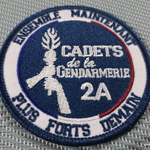 Embroidered police patches new, set of 3 from USA, Italy & France