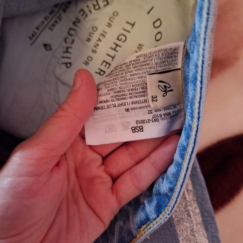 BSB jeans new, elastic slim fit, size 32, blue