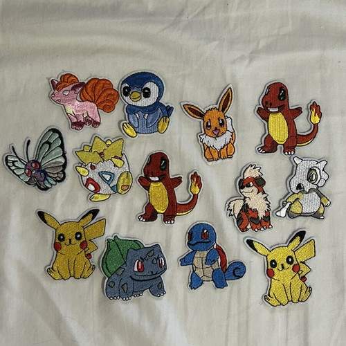 Pokemon Embroidered Patches Mix 13 pcs new