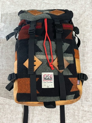 Topo Designs x Woolrich Klettersack backpack used, western print