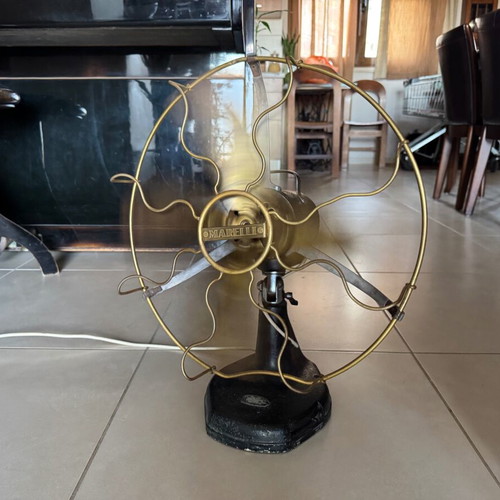 Vintage Marelli fan Italian model 1930 collectible like new