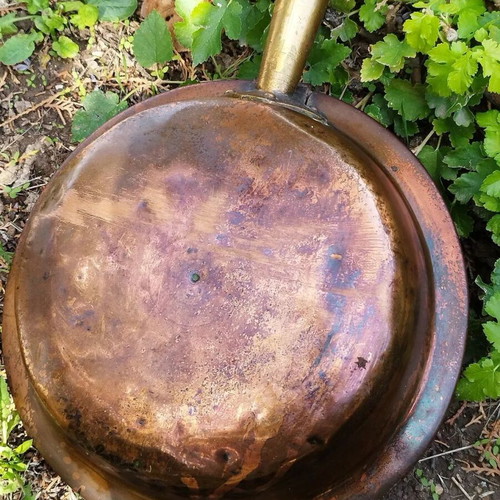 Antique Copper Bed Warmer used