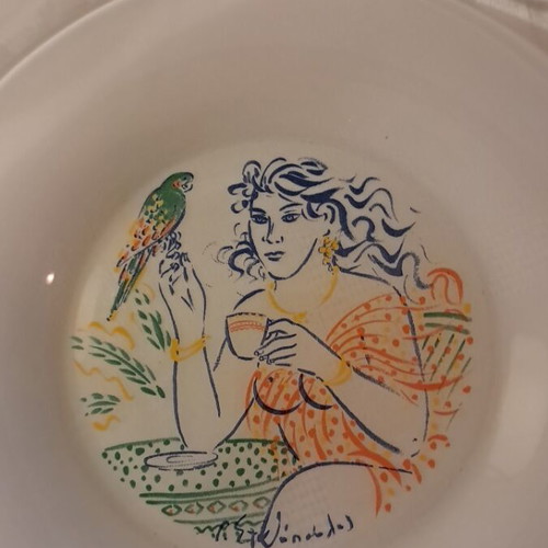 Lumidi collectible plates by Stathopoulos new, set of 4