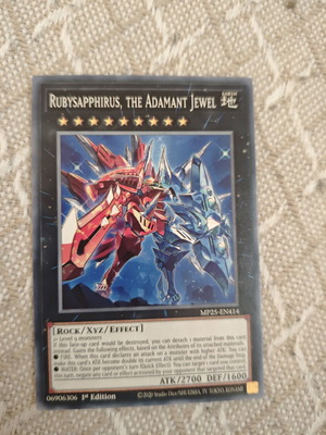 Rubysapphirus, The Adamant Jewel Yu-Gi-Oh! card like new