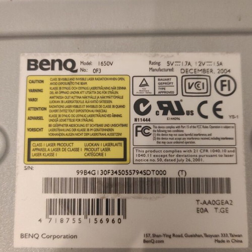 DVD ROM 16x BenQ used
