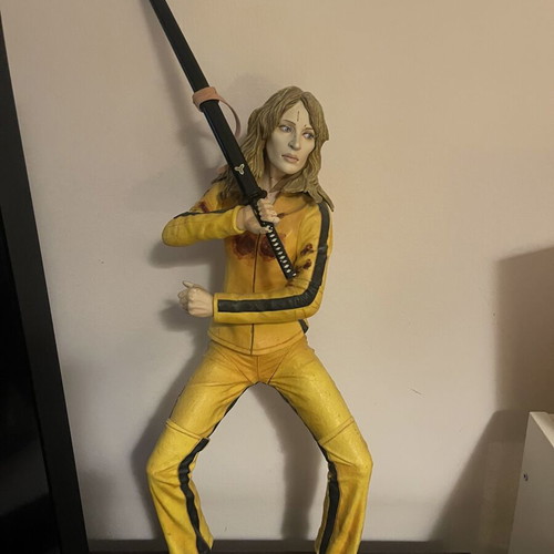 Kill Bill Beatrix Kiddo figure used, 18 inch collectible by NECA