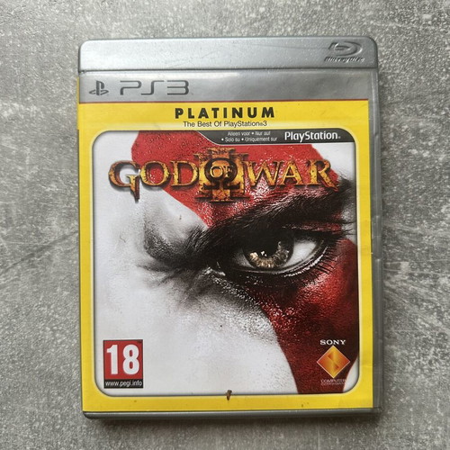 God of War III Platinum PS3 game used with manual