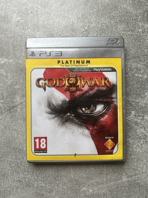 God of War III Platinum PS3 game used with manual
