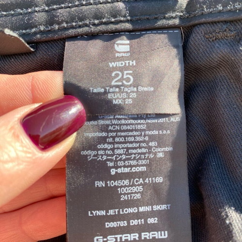 G-Star Raw mini skirt like new, size 25, black