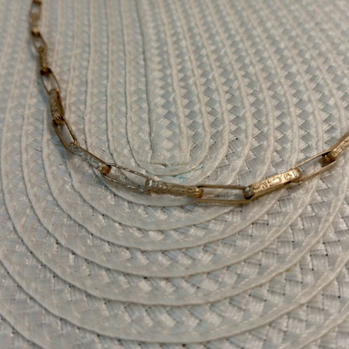Frado Silver 925 Chain 15g Long Model with Decorative Links like new