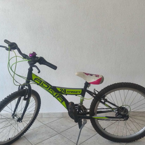 24-inch mountain bike with two saddles