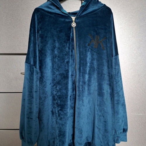 Kendall and Kylie women's velvet cardigan like new, turquoise, oversize