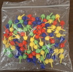 Mosaic with pegs like new