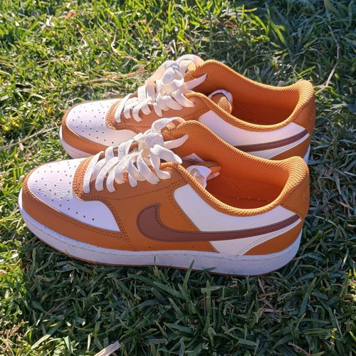 Nike Court Vision Low sneakers new, white and orange, size 39