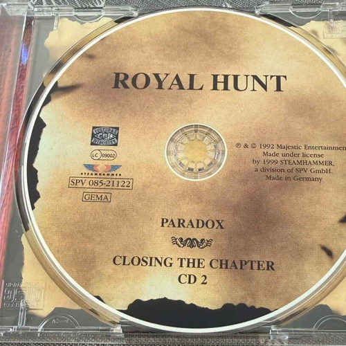 Royal Hunt Paradox CD used, metal