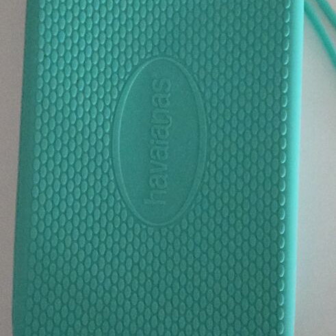 Havaianas Mini Bag turquoise like new, silicone wristlet