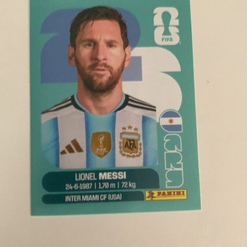 Lionel Messi authentic sticker with choice gift