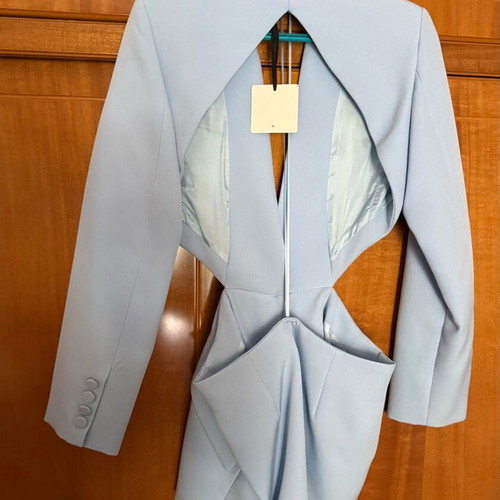 Vicolo cut out blazer new baby blue