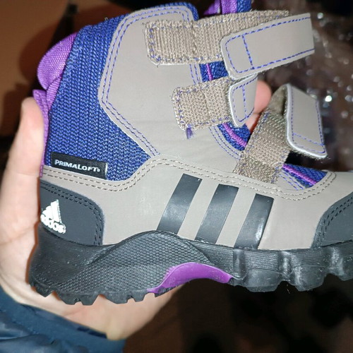 Adidas kids snow boots size 25 new, grey blue