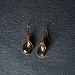 Diamond earrings like new made of stainless steel silver