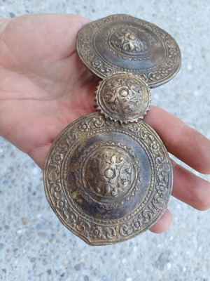 Authentic bronze pafti used, length 18cm