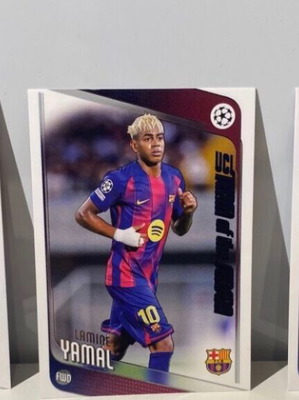 Lamine Yamal Topps UCL cards new, set of 3