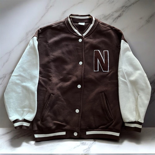 Zara New York boys' jacket size 11–12 years, like new, brown and white