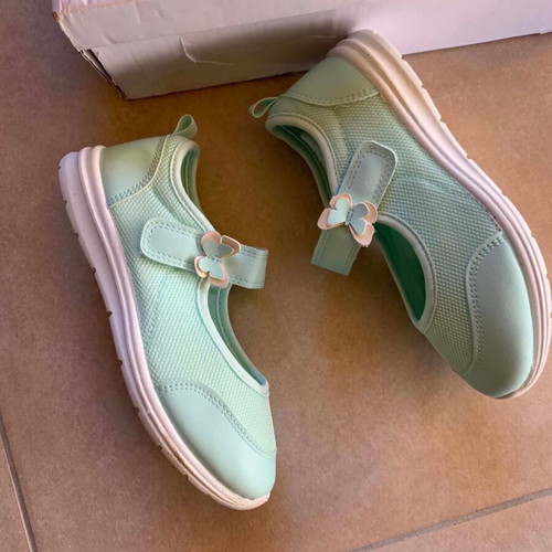 H&M Mint Green Ballerina Sneakers Size 31 Like New