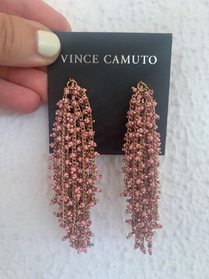 Σκουλαρίκια Vince Camuto ροζ και χρυσαφί σαν καινούργια