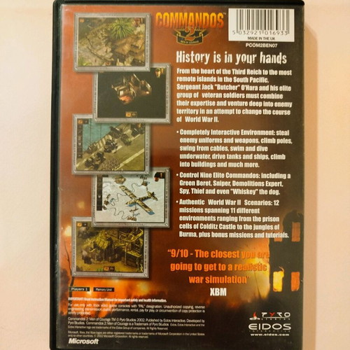 Commandos 2: Men of Courage Xbox used