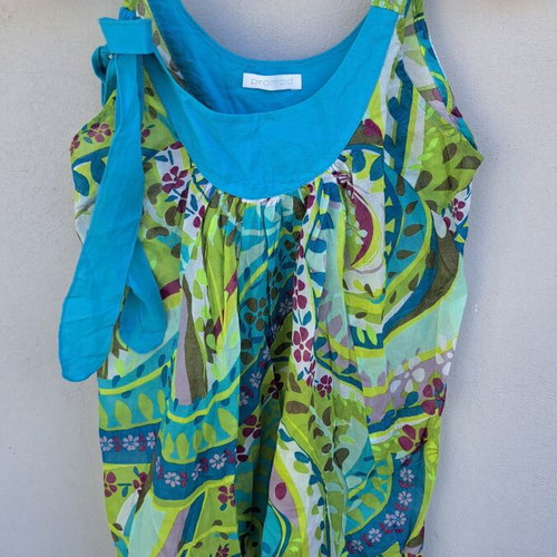 Promod colorful top like new, cotton, size M