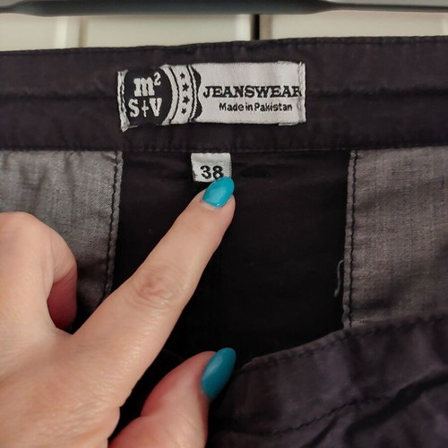 Black shorts size M 38 like new, cotton blend