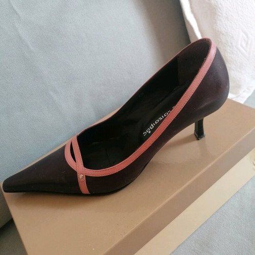 Tsitsivas leather pumps brown and pink, size 37