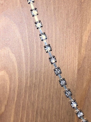 Glasses chain with rhinestones like new or silver foot jewelry