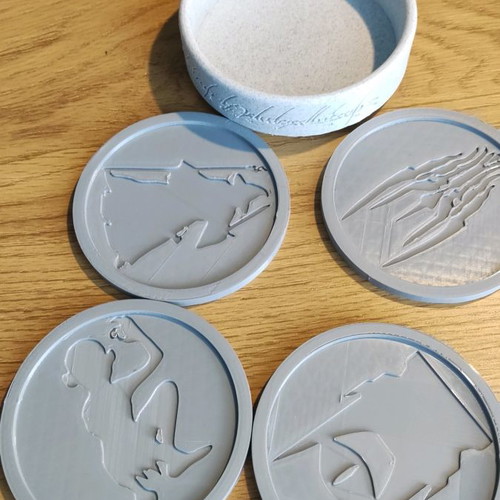 Σετ σουβέρ Lord of the Rings 3d printed, καινούργιο