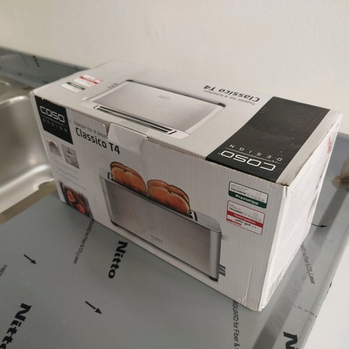 Caso Classico T4 toaster 4 slots 1400W inox new
