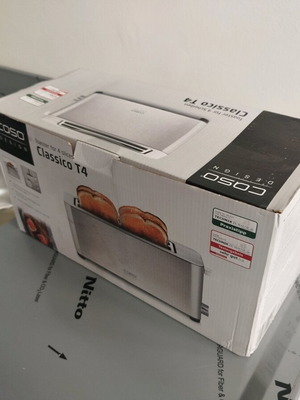 Caso Classico T4 toaster 4 slots 1400W inox new