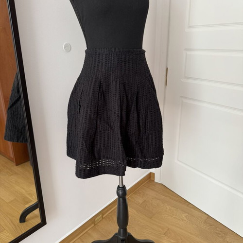 Reserved black mini skirt size 38 medium like new