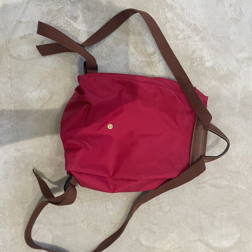 Longchamp backpack like new, red