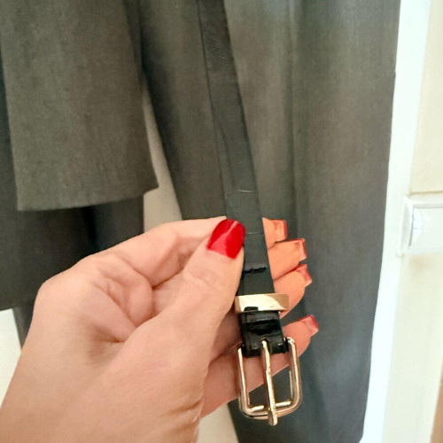 Zara suit set and belt new, gray, size large