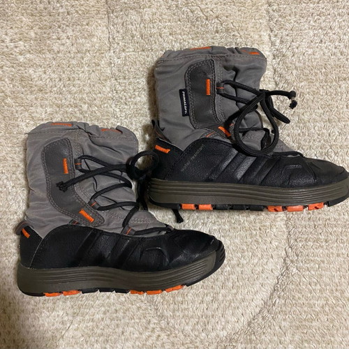 Adidas waterproof boots used, size 30, black and grey