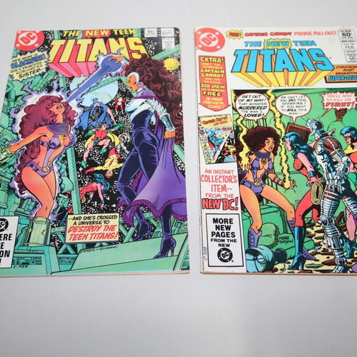 New Teen Titans comics used, issues #16 and #23, DC Comics