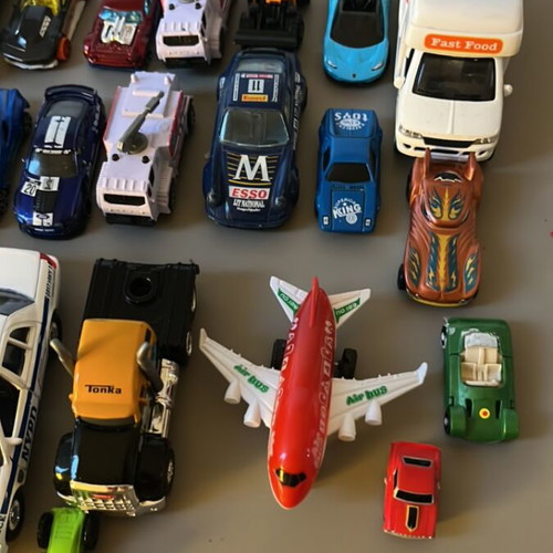 Set of 26 toy cars