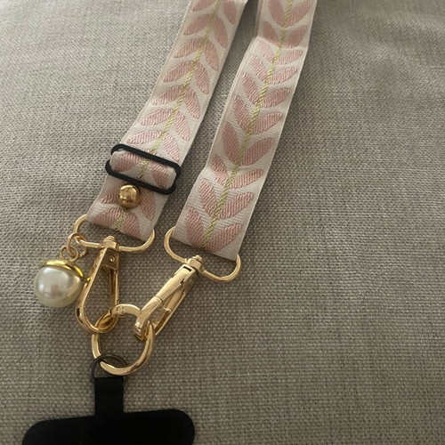 Mobile phone strap new in pink color