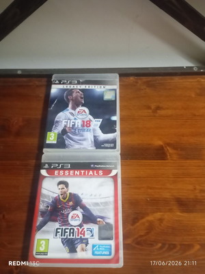 Fifa 14 and Fifa 18 PS3 games like new