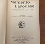 Memento Larousse γαλλική εγκυκλοπαίδεια 1918 μεταχειρισμένη, δερματόδετη