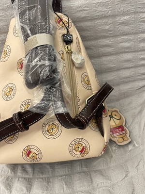 Cream Bear backpack, beige