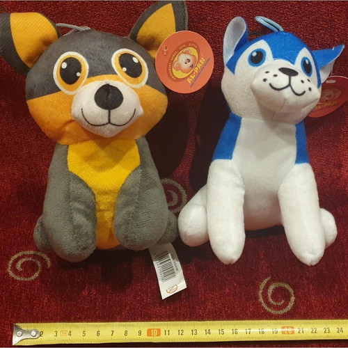 Two plush dogs new